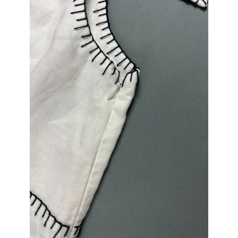 Marysia Oria Embroidered-Linen Midi Dress Size Large $489 - Picture 5 of 10